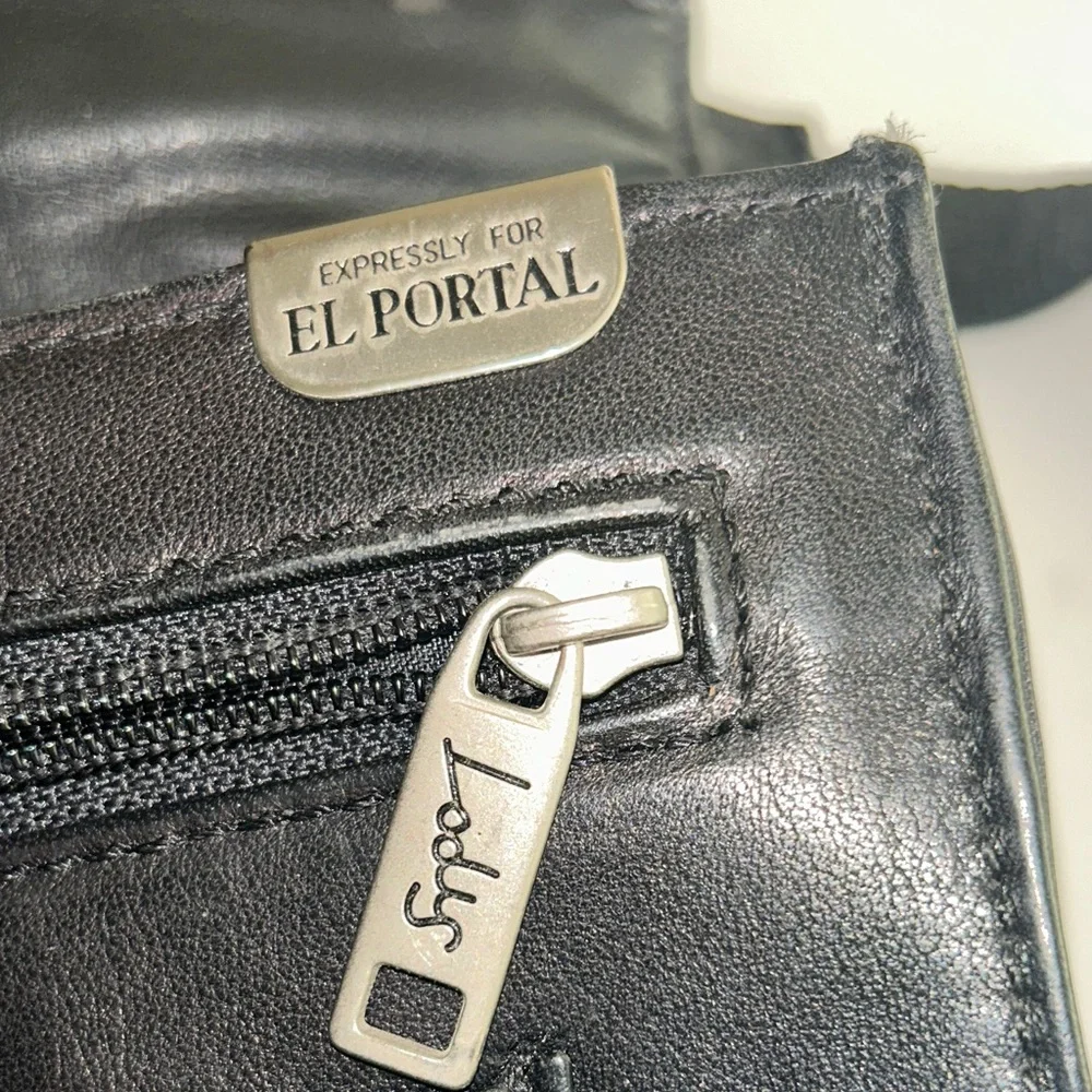 Elegant Black Leather Briefcase by Latico